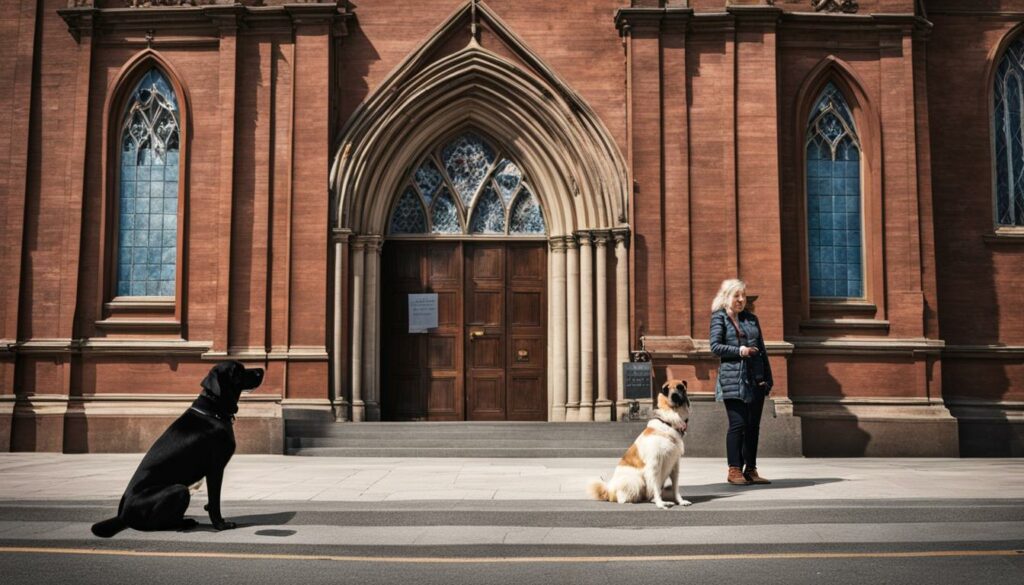 Kirche besuchen mit Hund