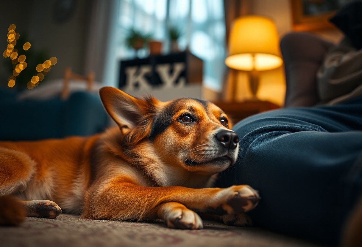 Überdrehten Hund beruhigen