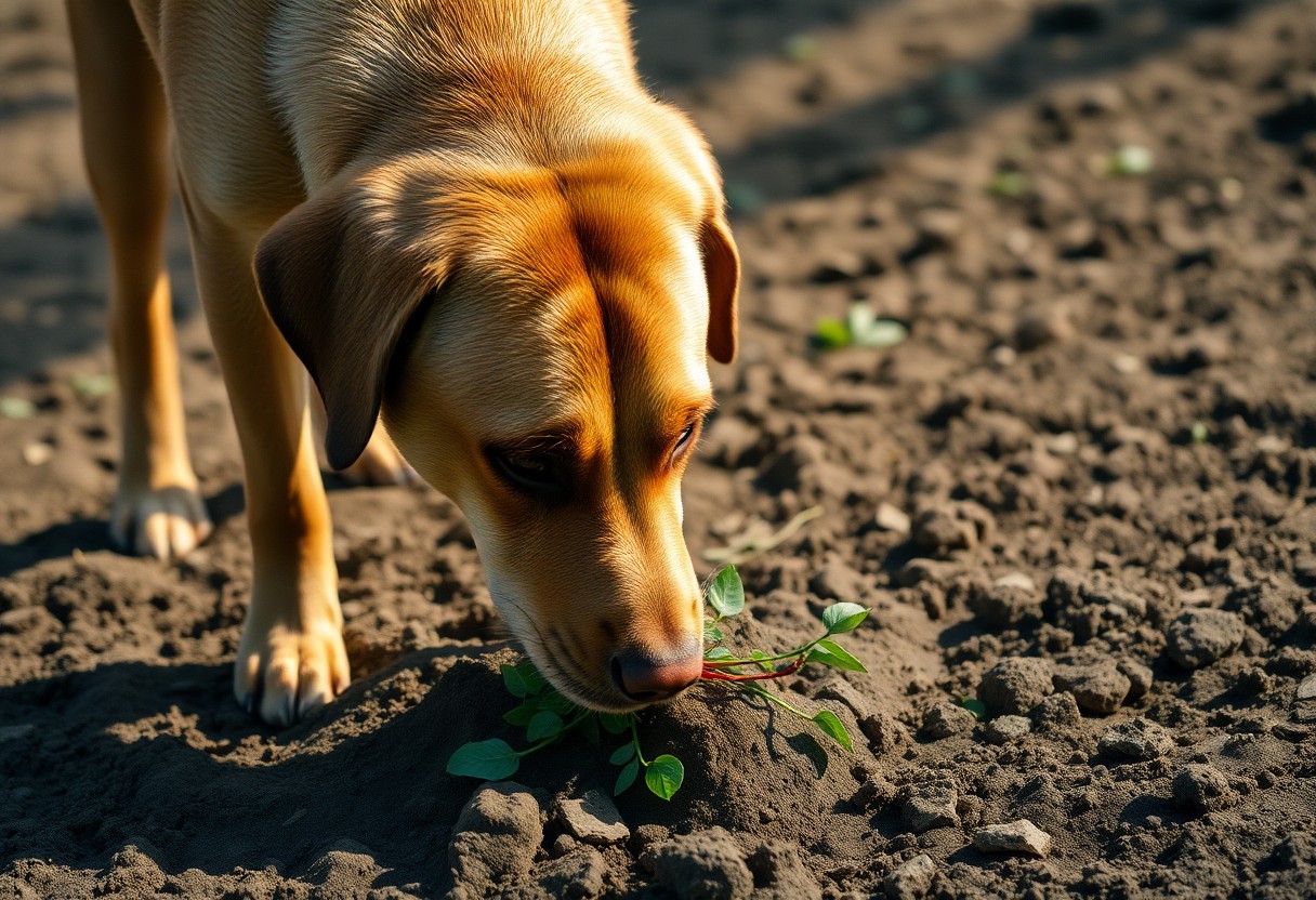 Warum frisst ein Hund Erde?